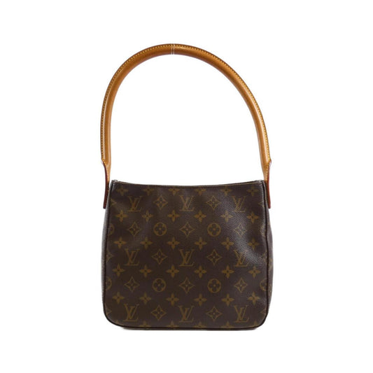 Louis Vuitton Looping MM, Brown, Canvas, shoulder