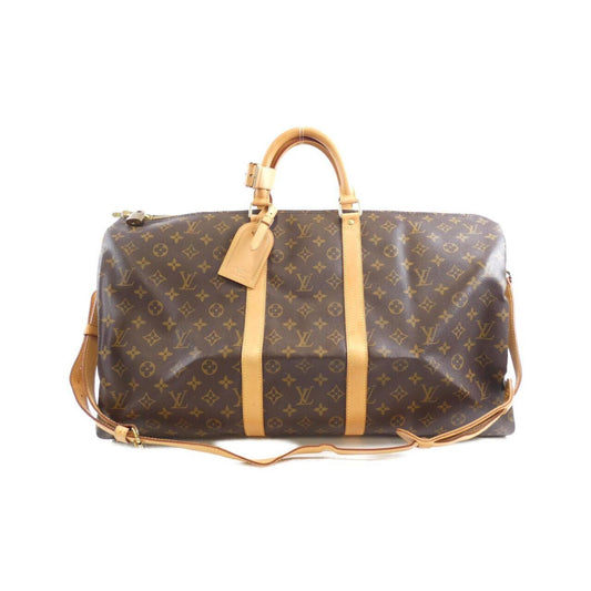 Louis Vuitton Keepall Bandouliere 55, Brown, Canvas, travel