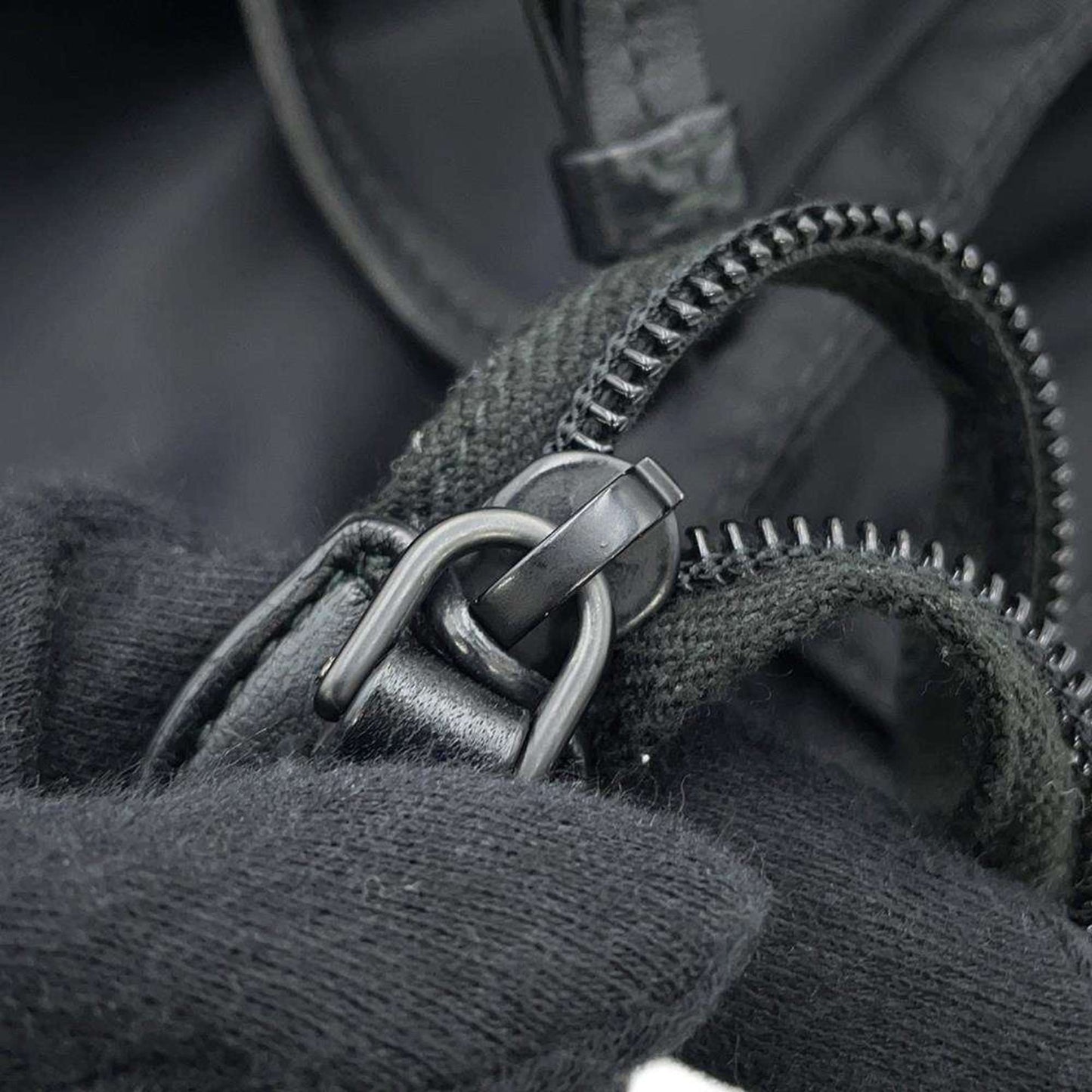 Prada, Black, NYLON, handbag