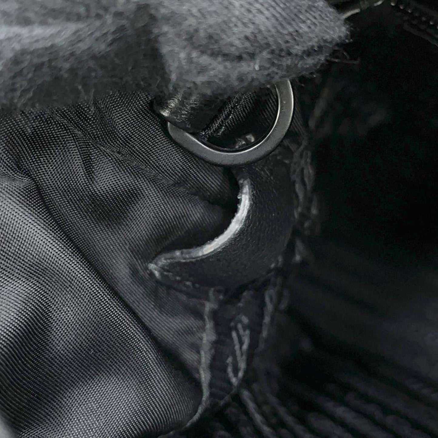 Prada, Black, NYLON, handbag
