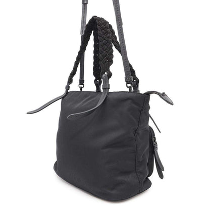 Prada, Black, NYLON, handbag