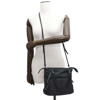 Prada, Black, NYLON, handbag