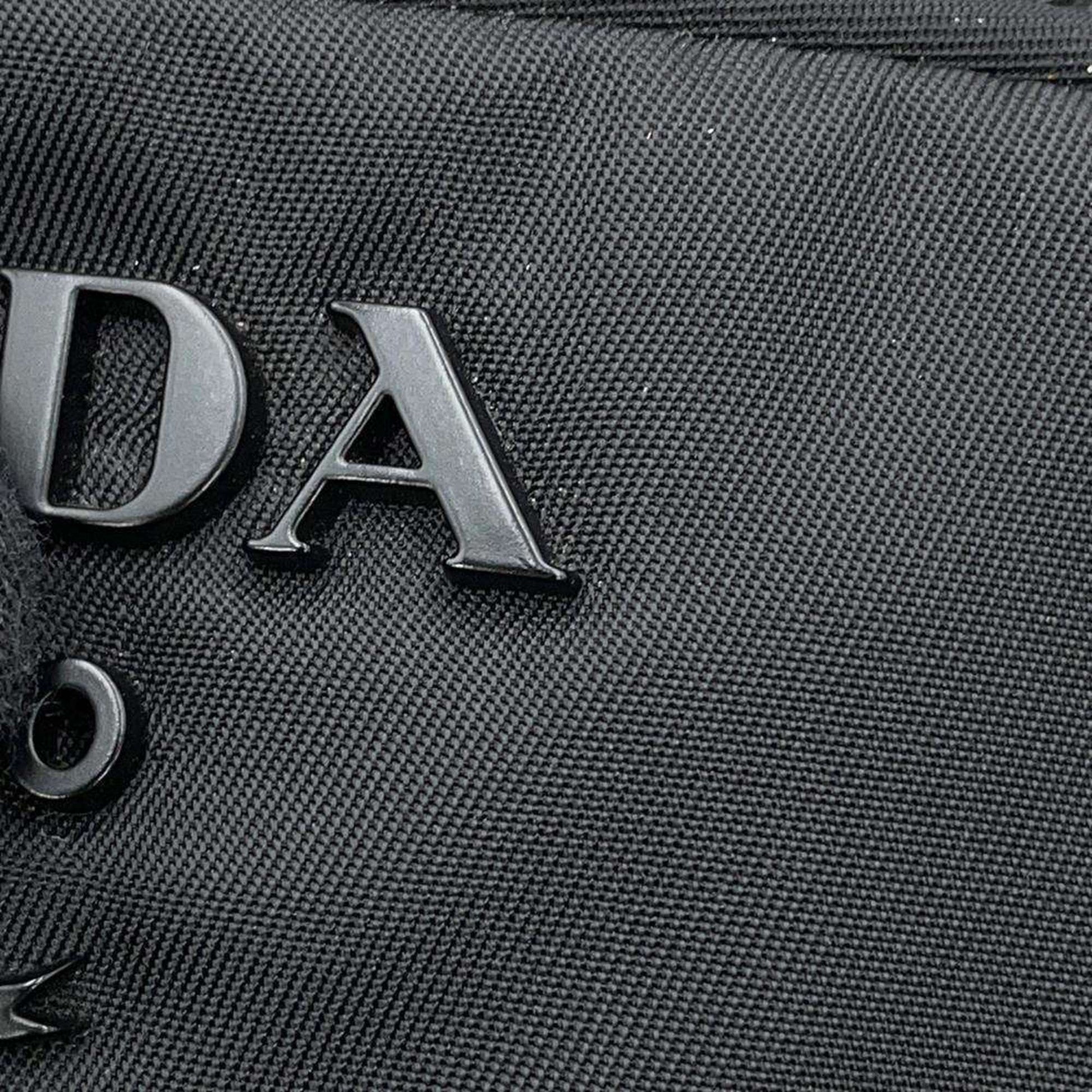 Prada, Black, NYLON, handbag