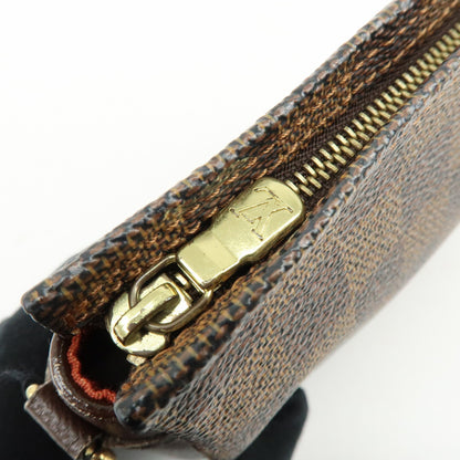 Louis Vuitton Trousse Make Up Damier, Brown, Canvas, Clutch