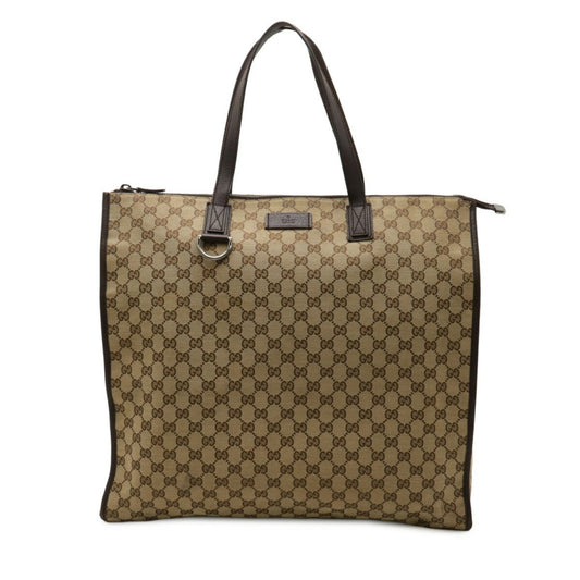 Gucci GG canvas, Brown, Canvas, tote