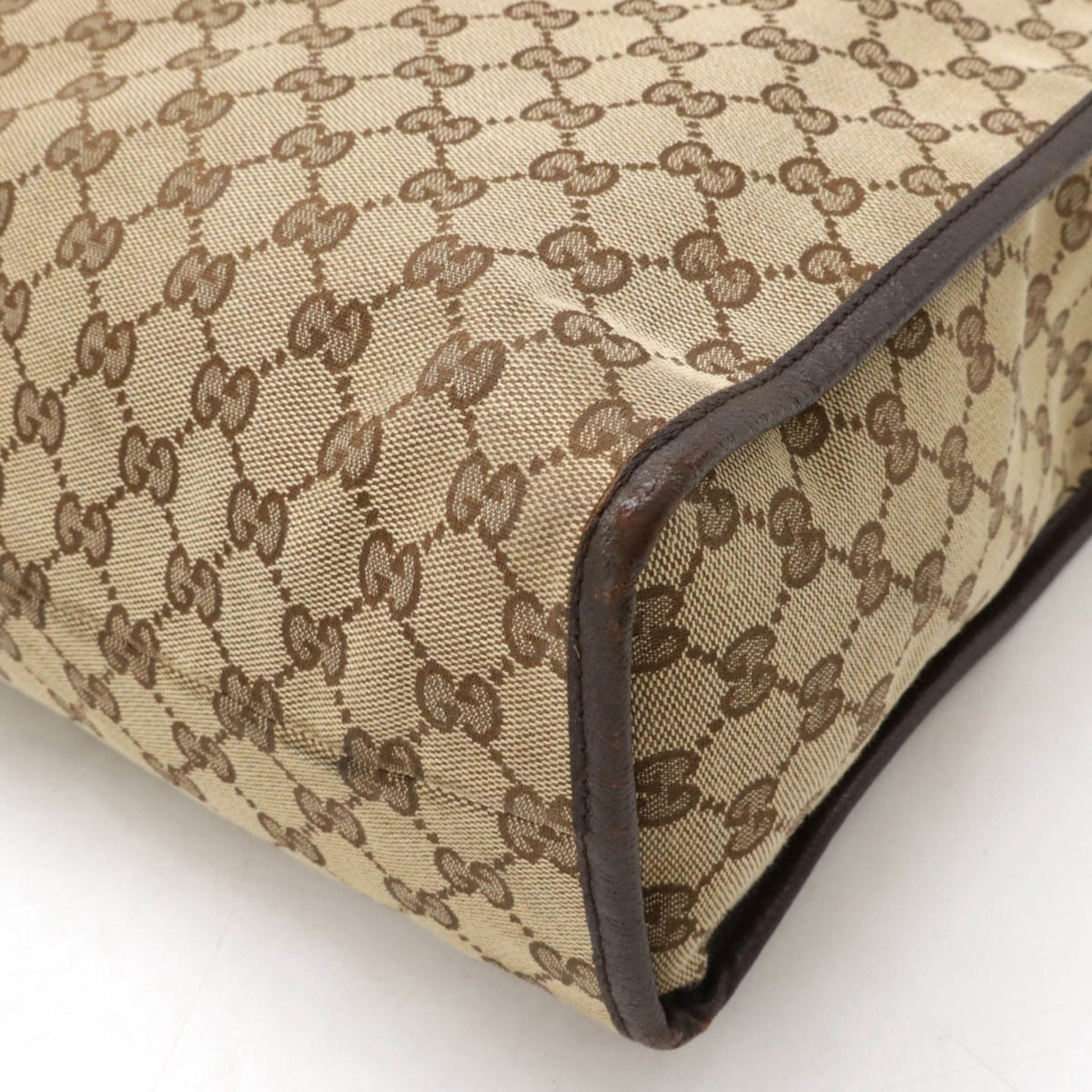 Gucci GG canvas, Brown, Canvas, tote