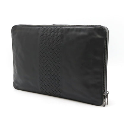 Bottega Veneta Veneta, Black, Leather, clutch