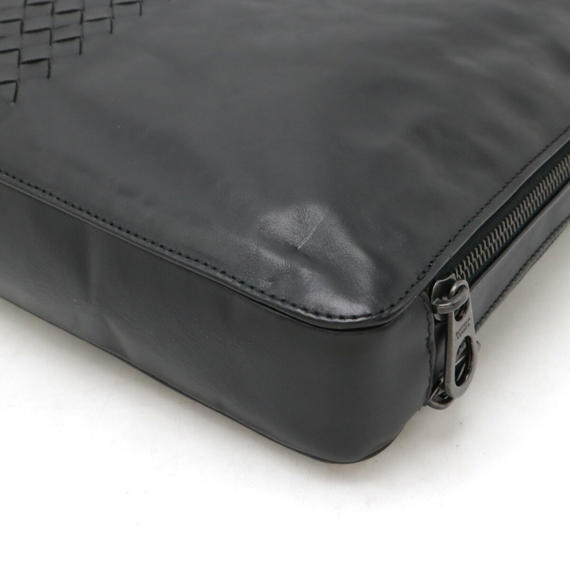 Bottega Veneta Veneta, Black, Leather, clutch