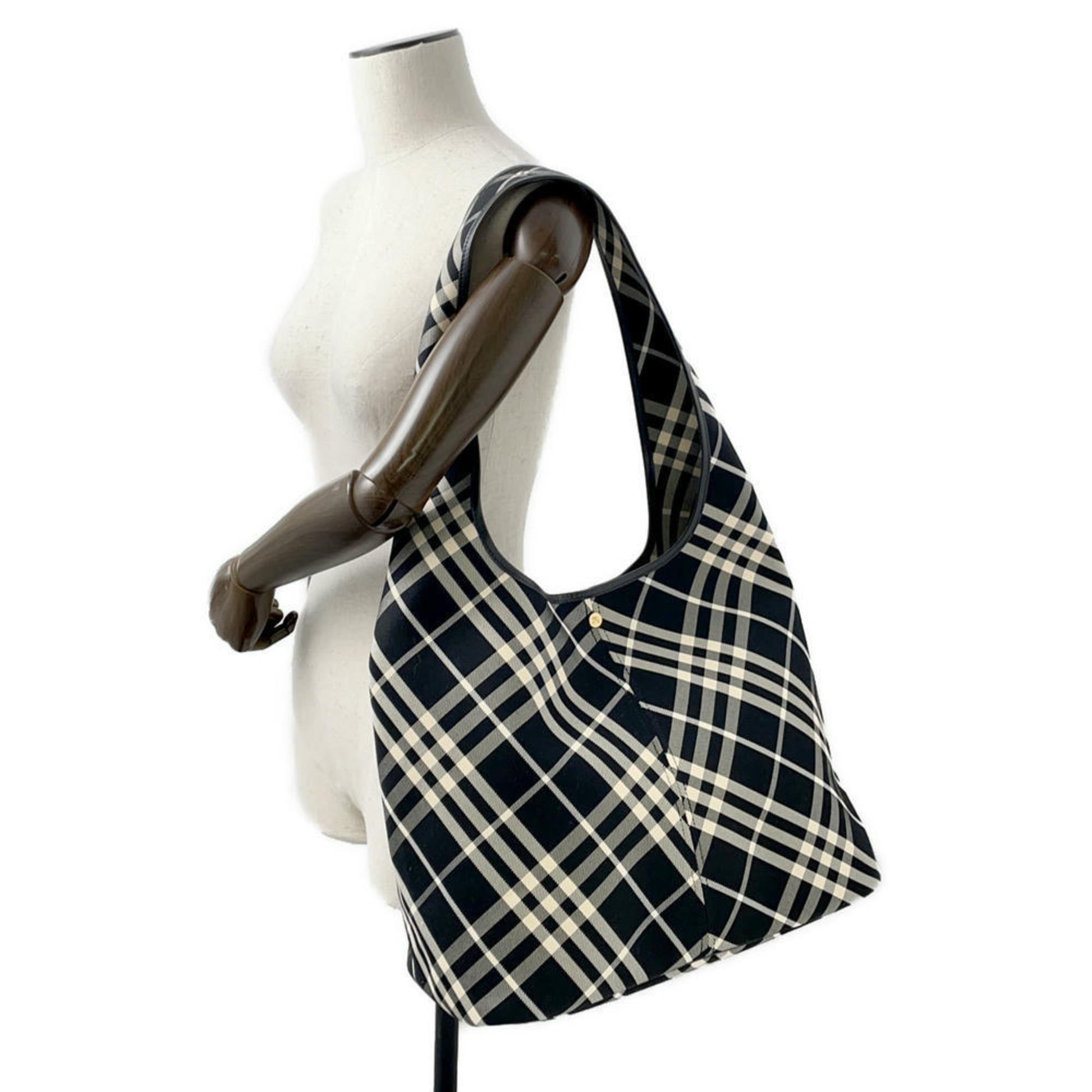 Burberry, Black, Canvas, tote