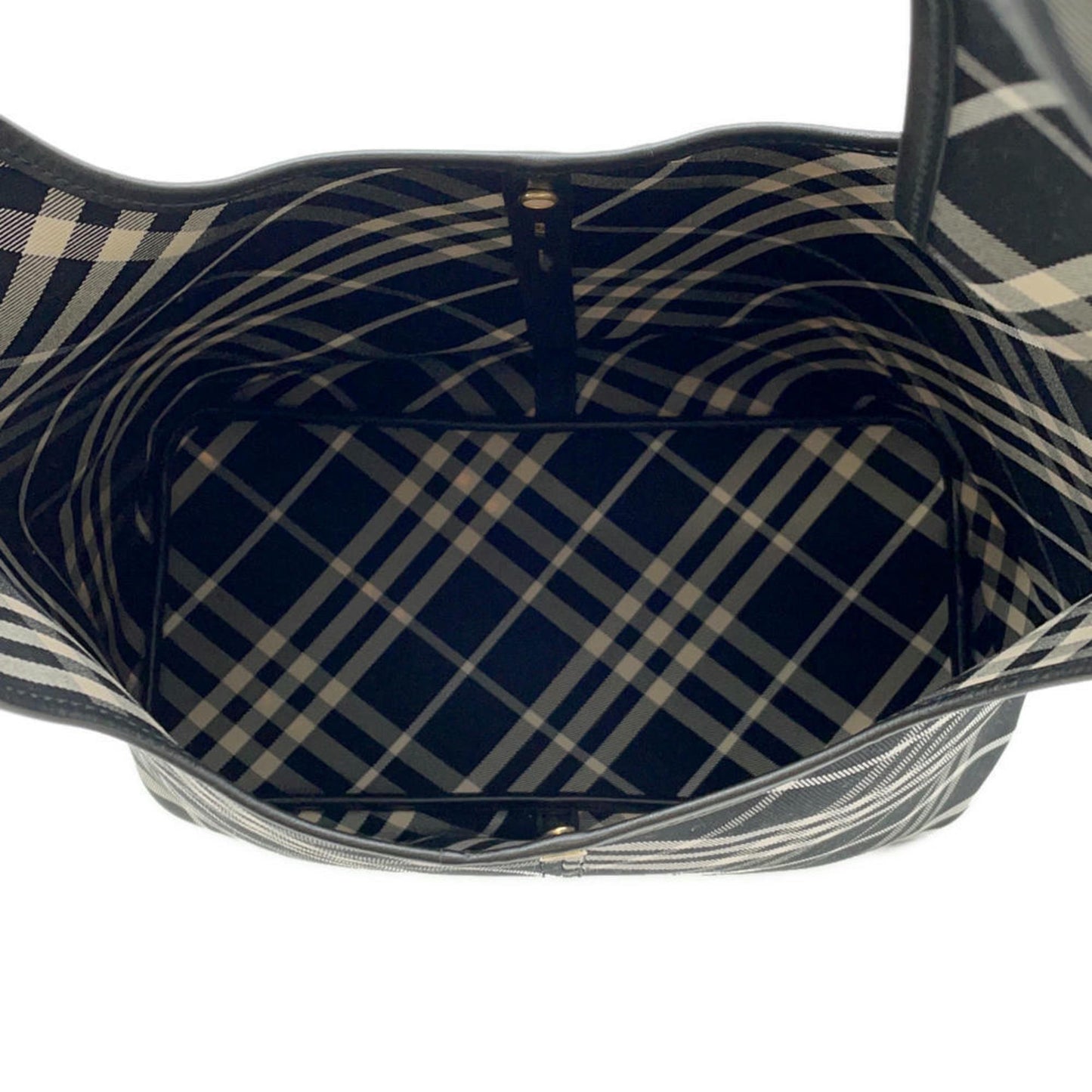 Burberry, Black, Canvas, tote