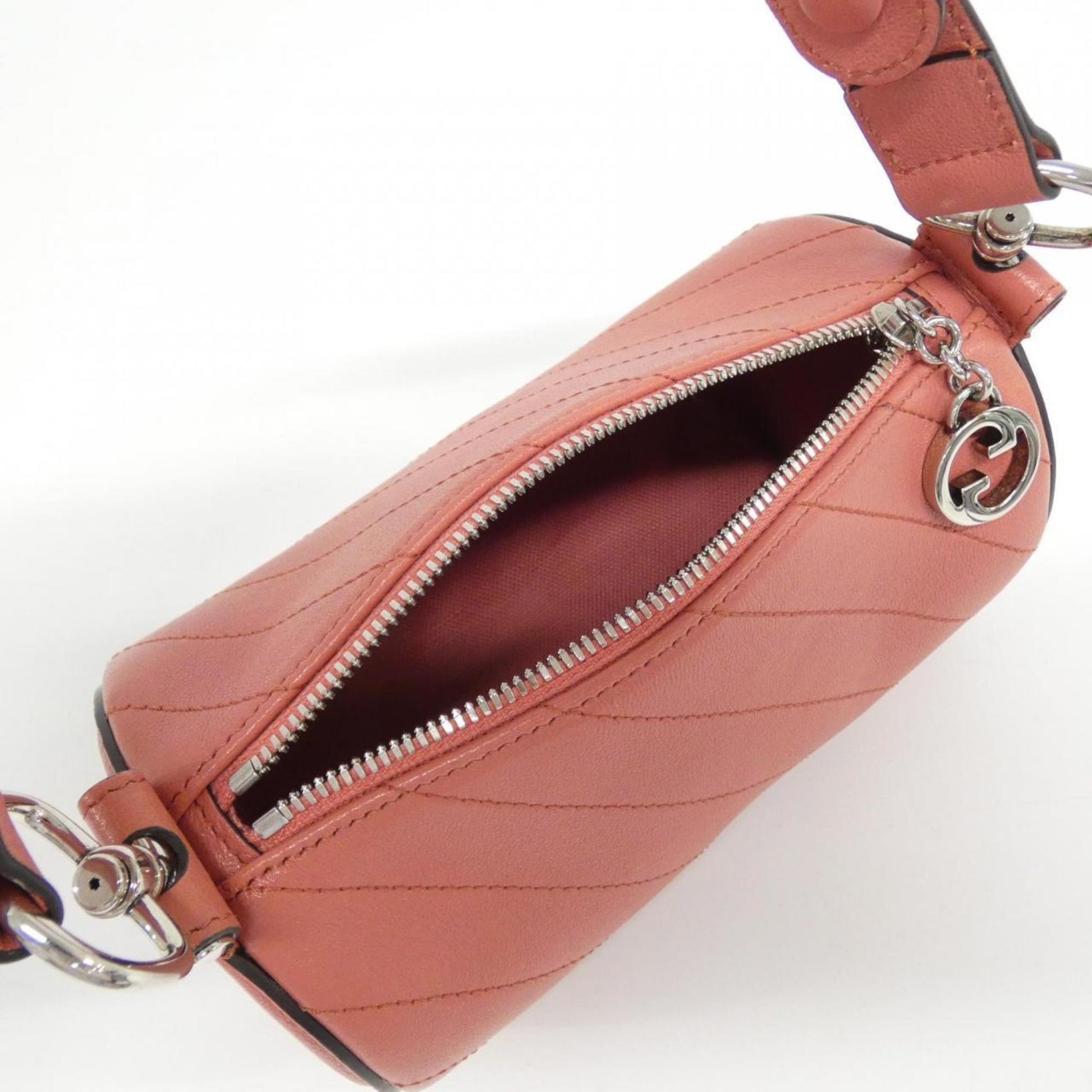 Gucci Interlocking G, Pink, Leather, shoulder
