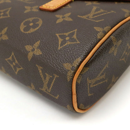 Louis Vuitton Sonatine, Brown, Canvas, handbag
