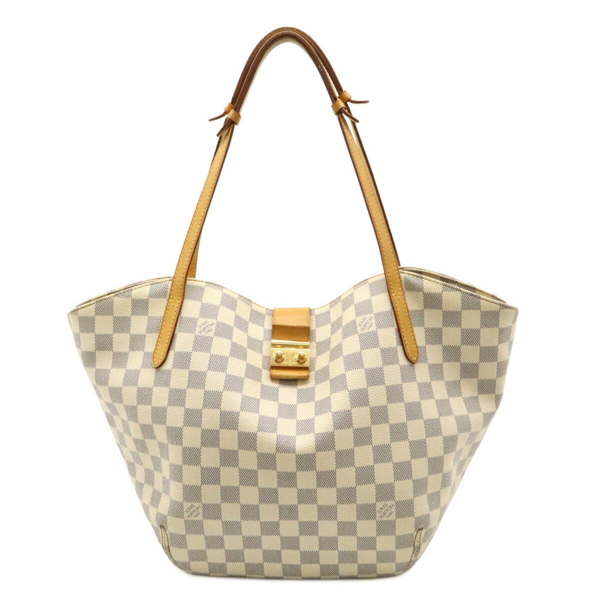 Louis Vuitton Salina, White, Canvas, tote