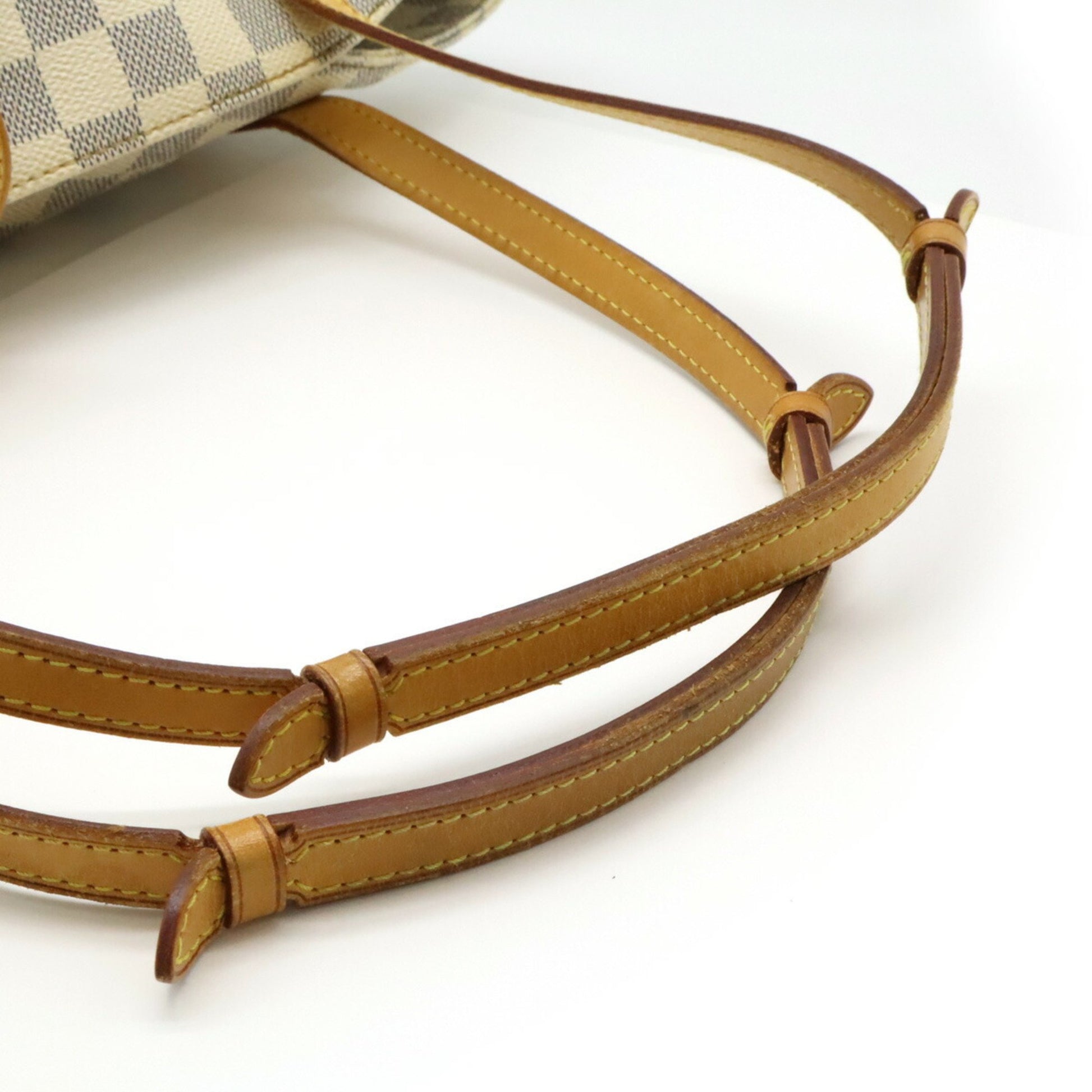 Louis Vuitton Salina, White, Canvas, tote