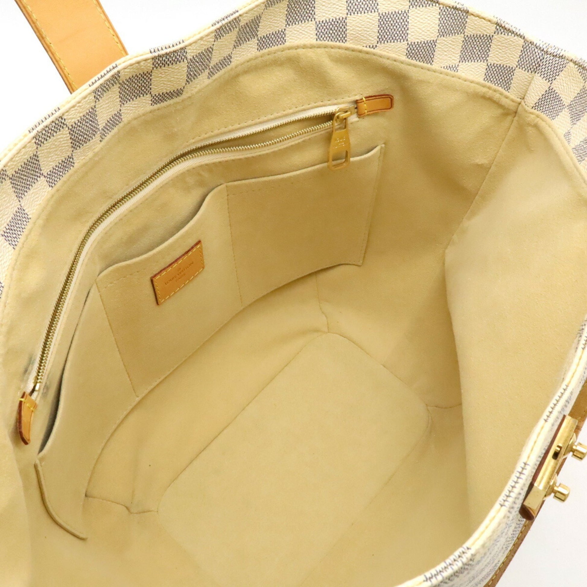 Louis Vuitton Salina, White, Canvas, tote
