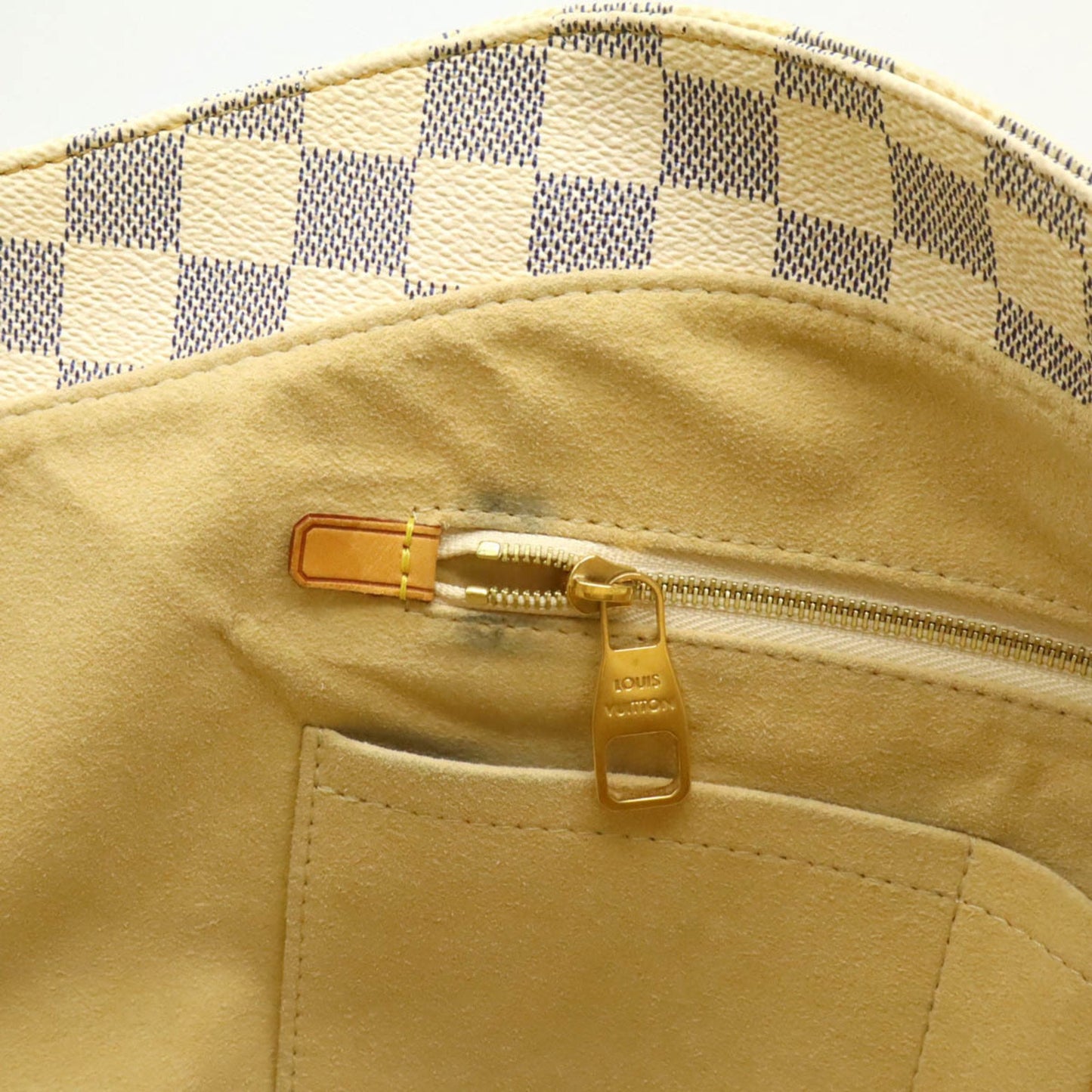 Louis Vuitton Salina, White, Canvas, tote