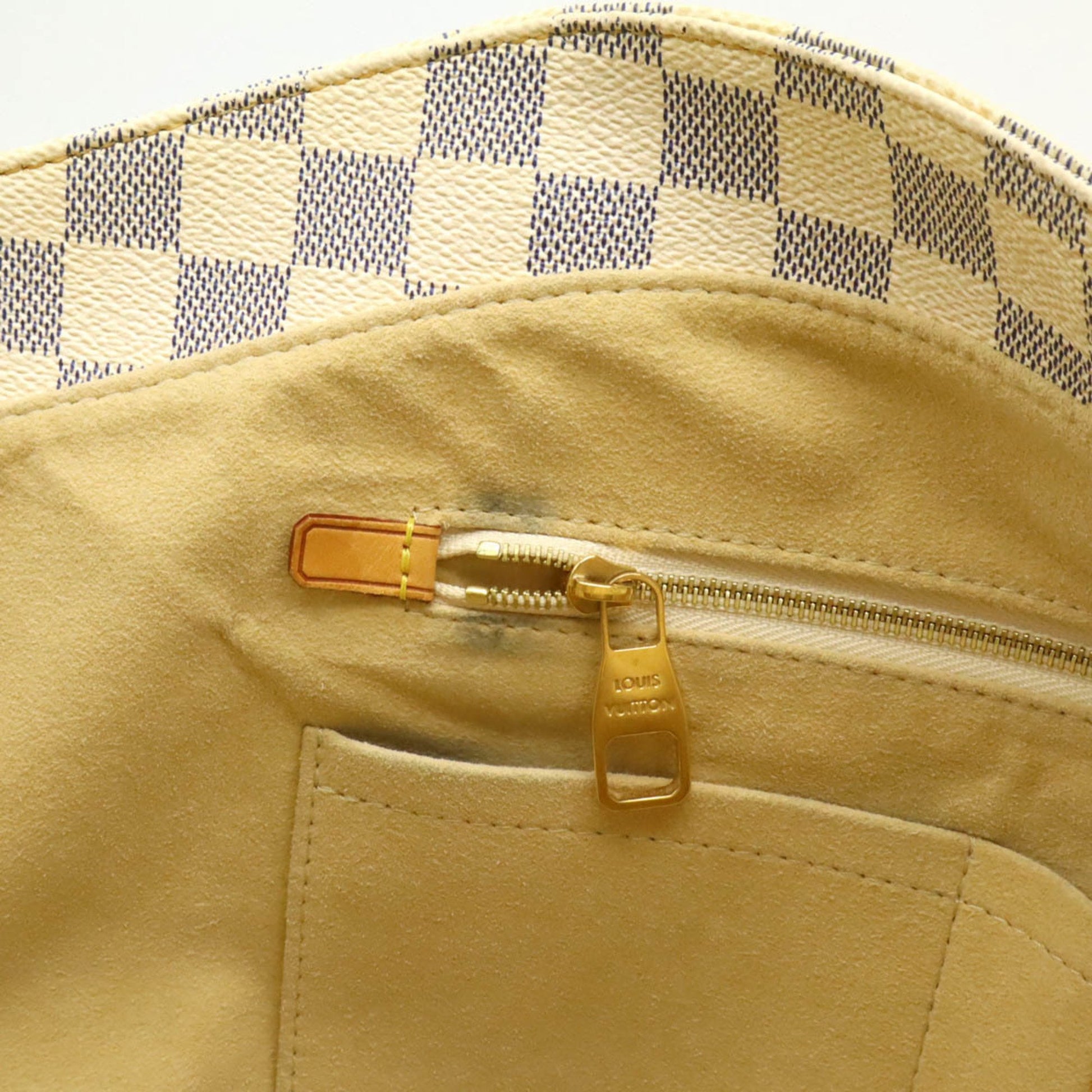 Louis Vuitton Salina, White, Canvas, tote