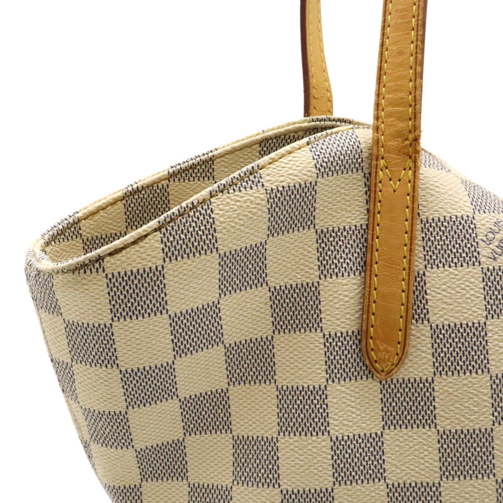 Louis Vuitton Salina, White, Canvas, tote