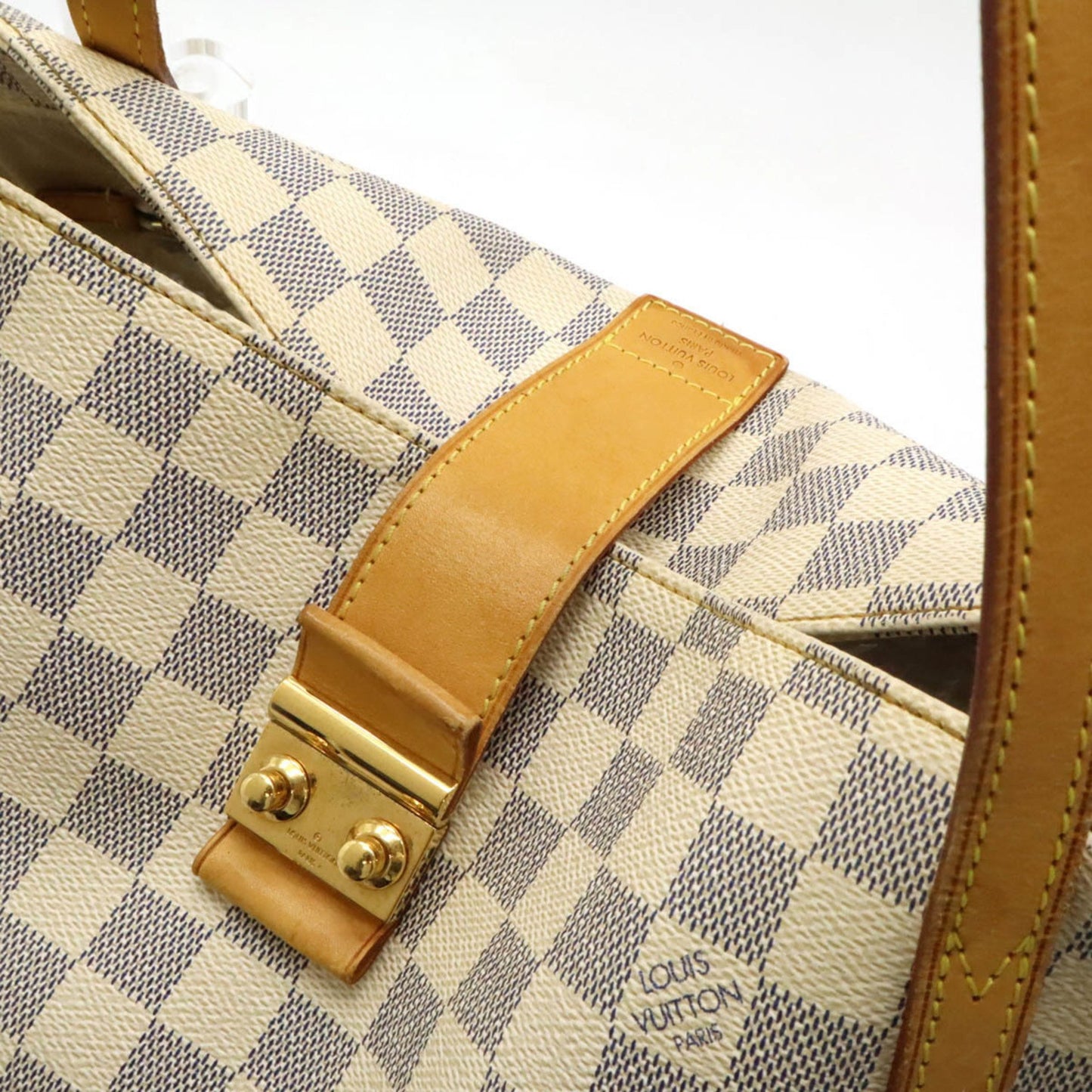 Louis Vuitton Salina, White, Canvas, tote