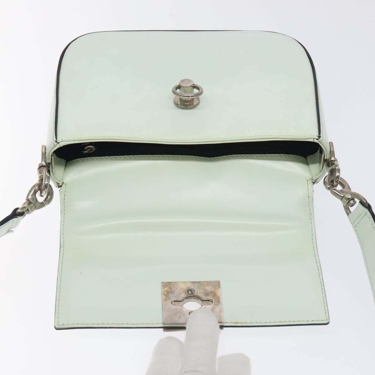 Celine Flap Shoulder Leather, Silver, Leather, Shoulder Bag