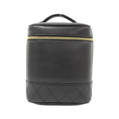 Chanel Vanity, Black, Leather, clutch