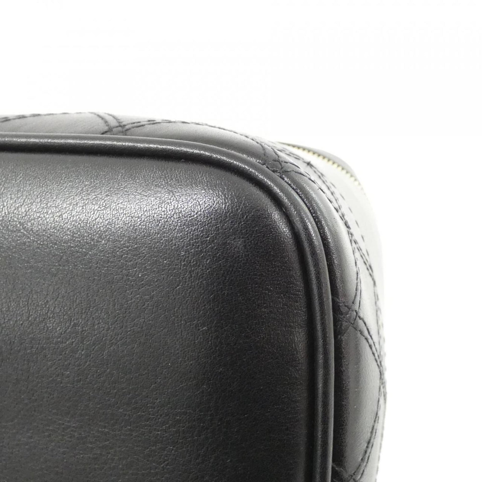 Chanel Vanity, Black, Leather, clutch