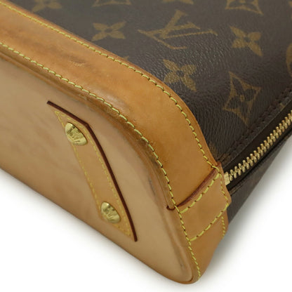 Louis Vuitton Alma BB, Brown, Canvas, handbag