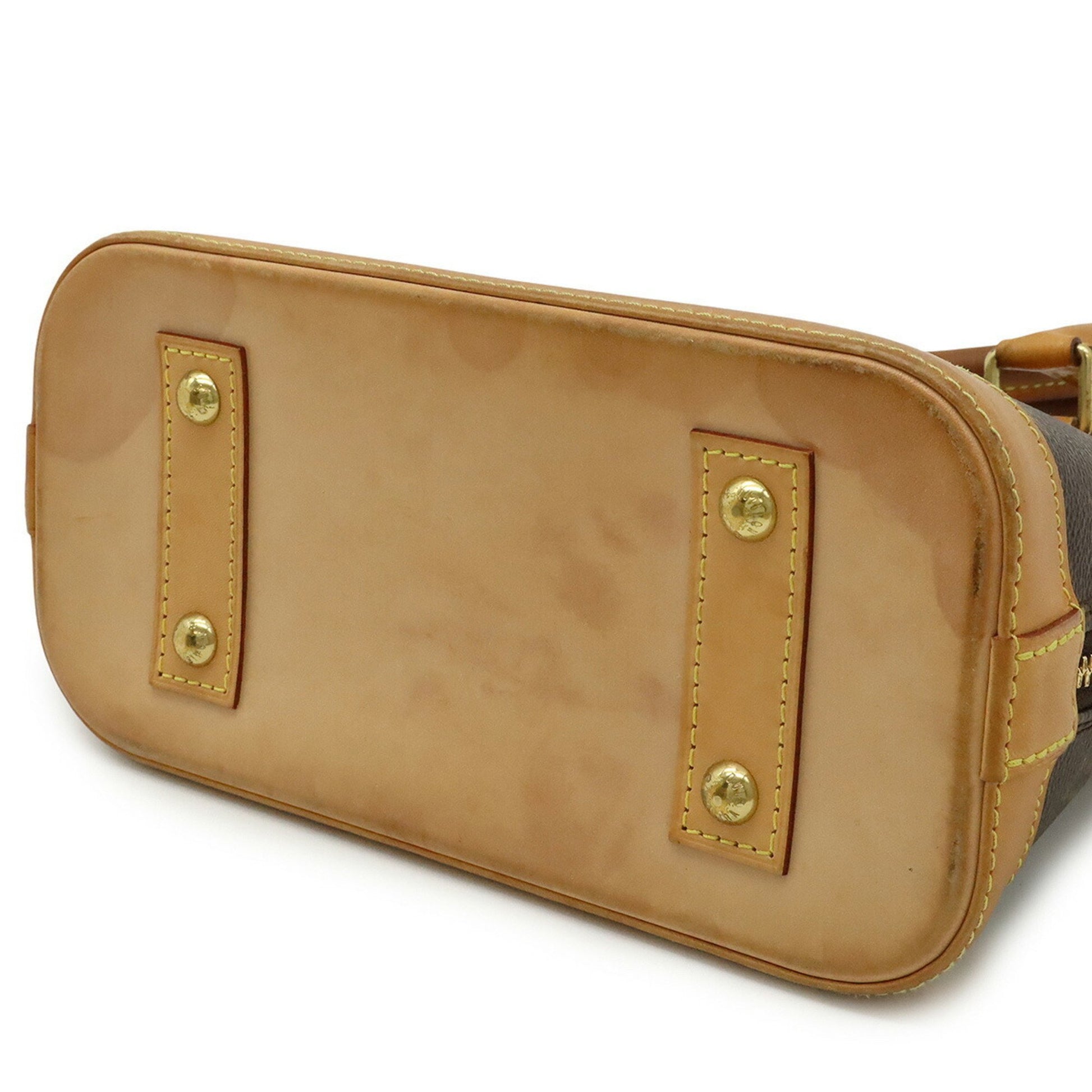 Louis Vuitton Alma BB, Brown, Canvas, handbag