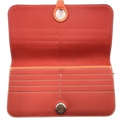 Hermès Dogon, Red, Leather, wallet