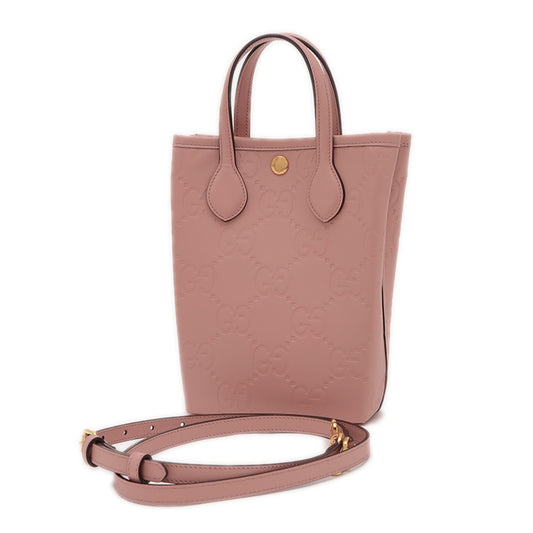 Gucci GG Jumbo, Pink, Leather, shoulder