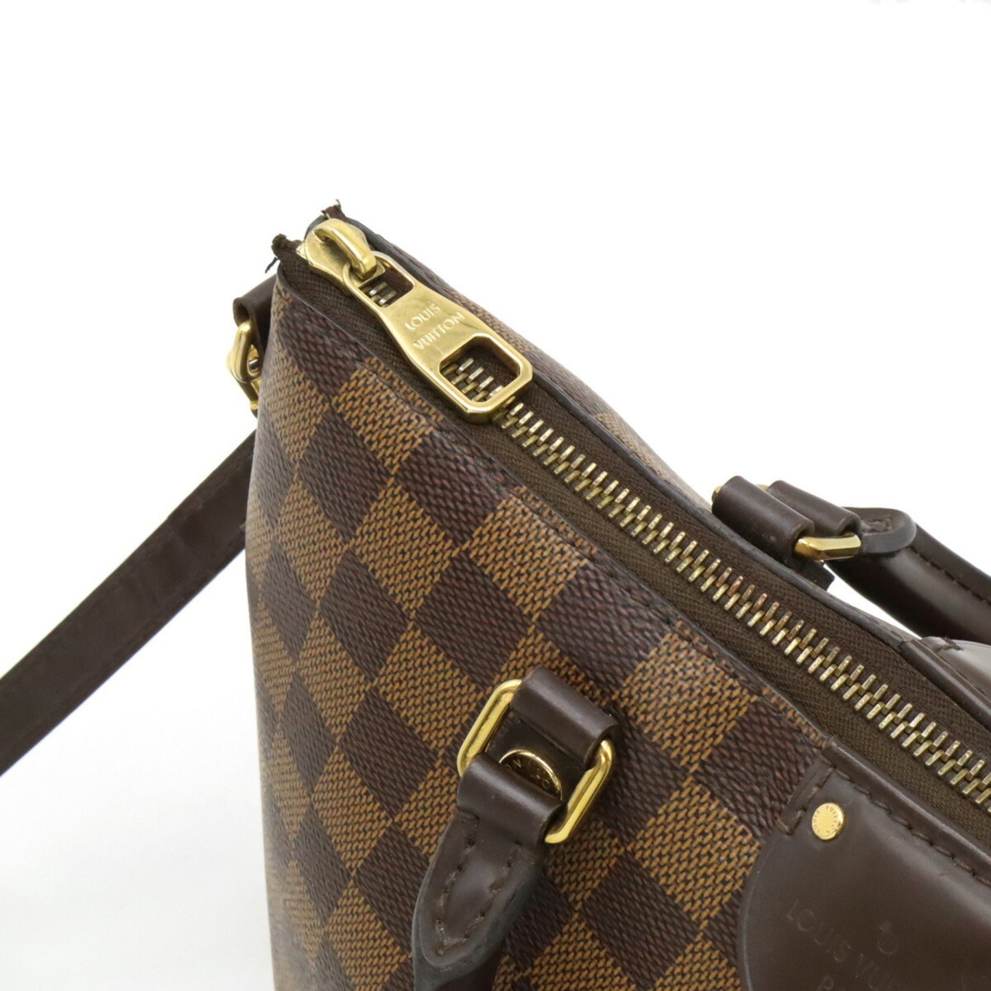 Louis Vuitton Siena, Brown, Canvas, handbag