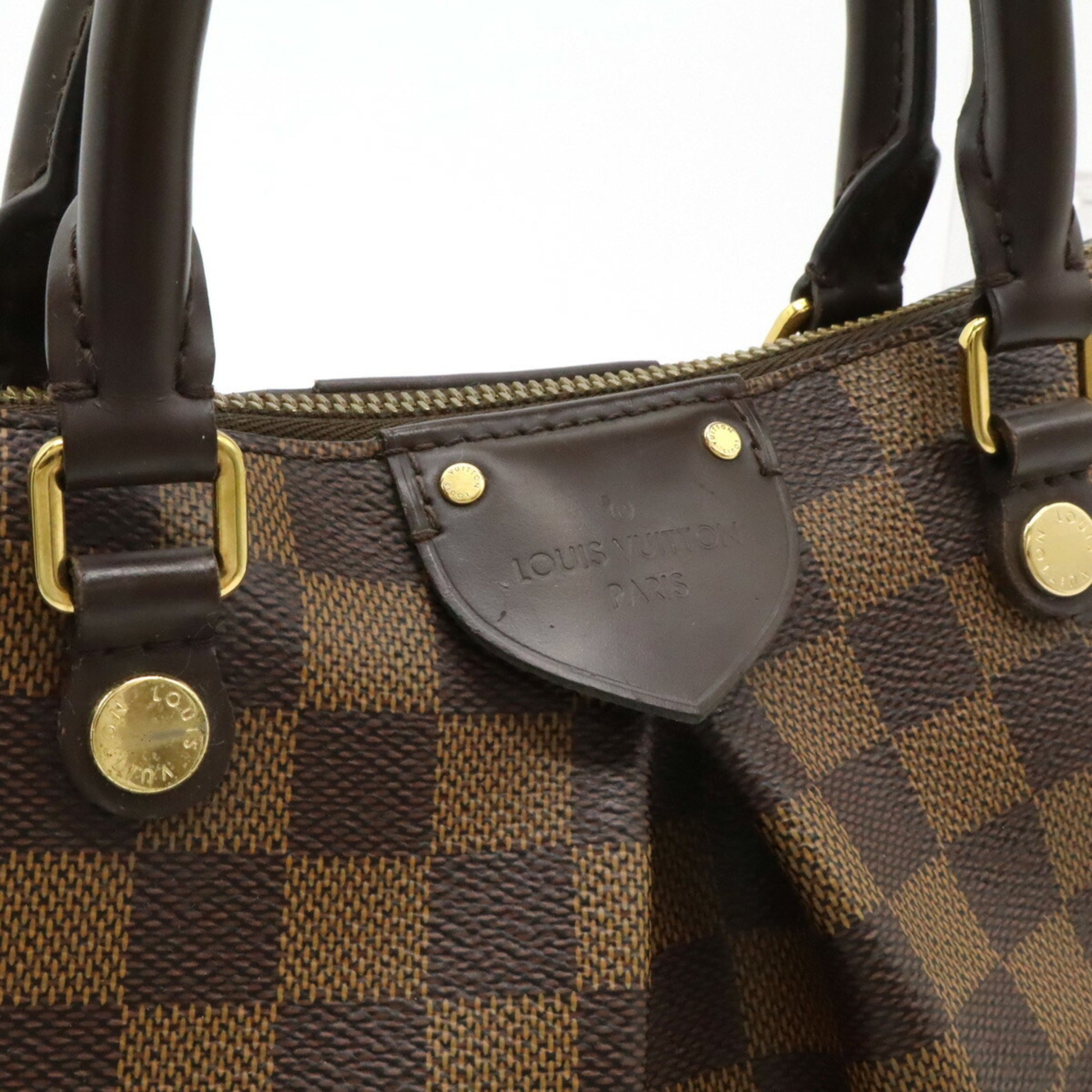Louis Vuitton Siena, Brown, Canvas, handbag