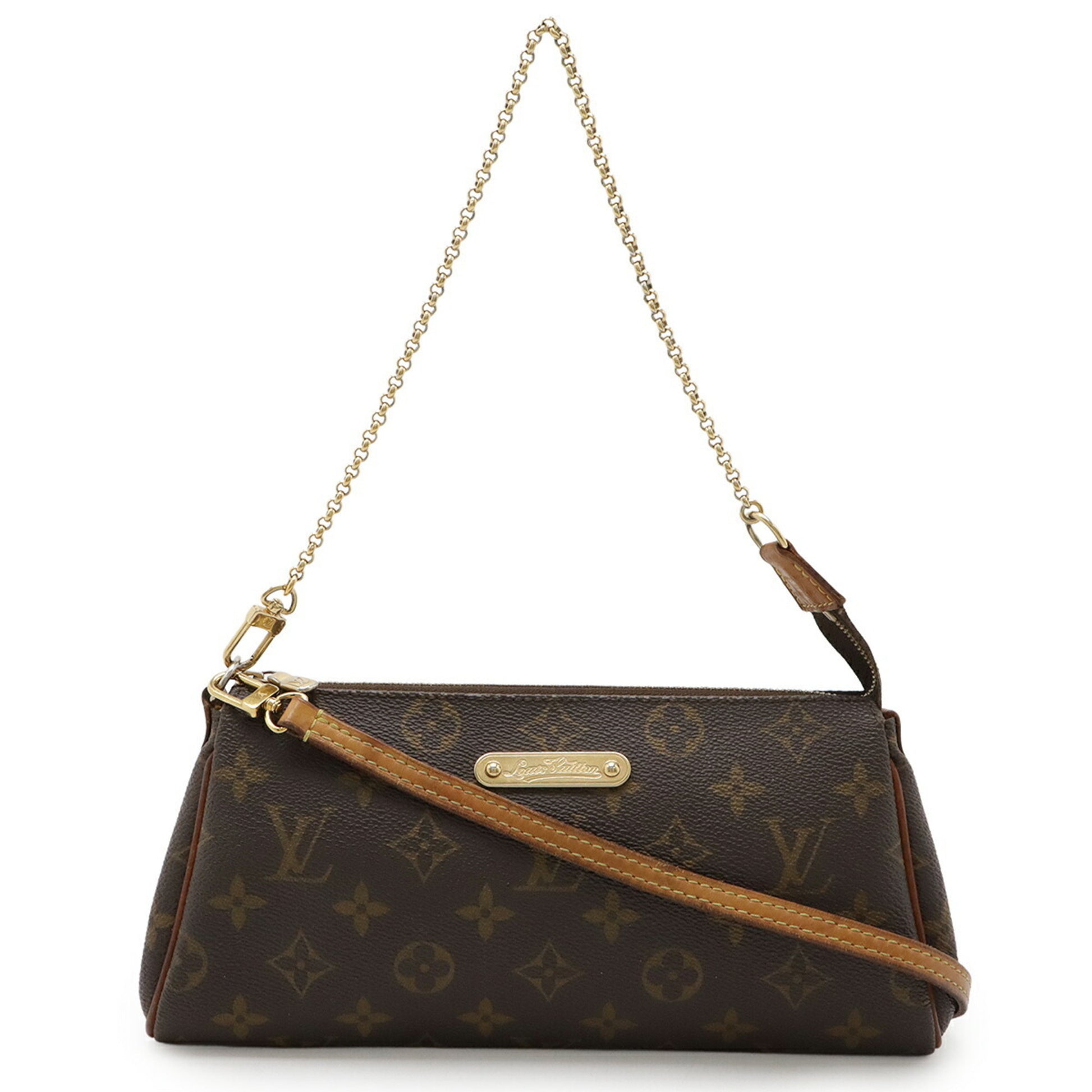 Louis Vuitton Eva, Brown, Canvas, shoulder