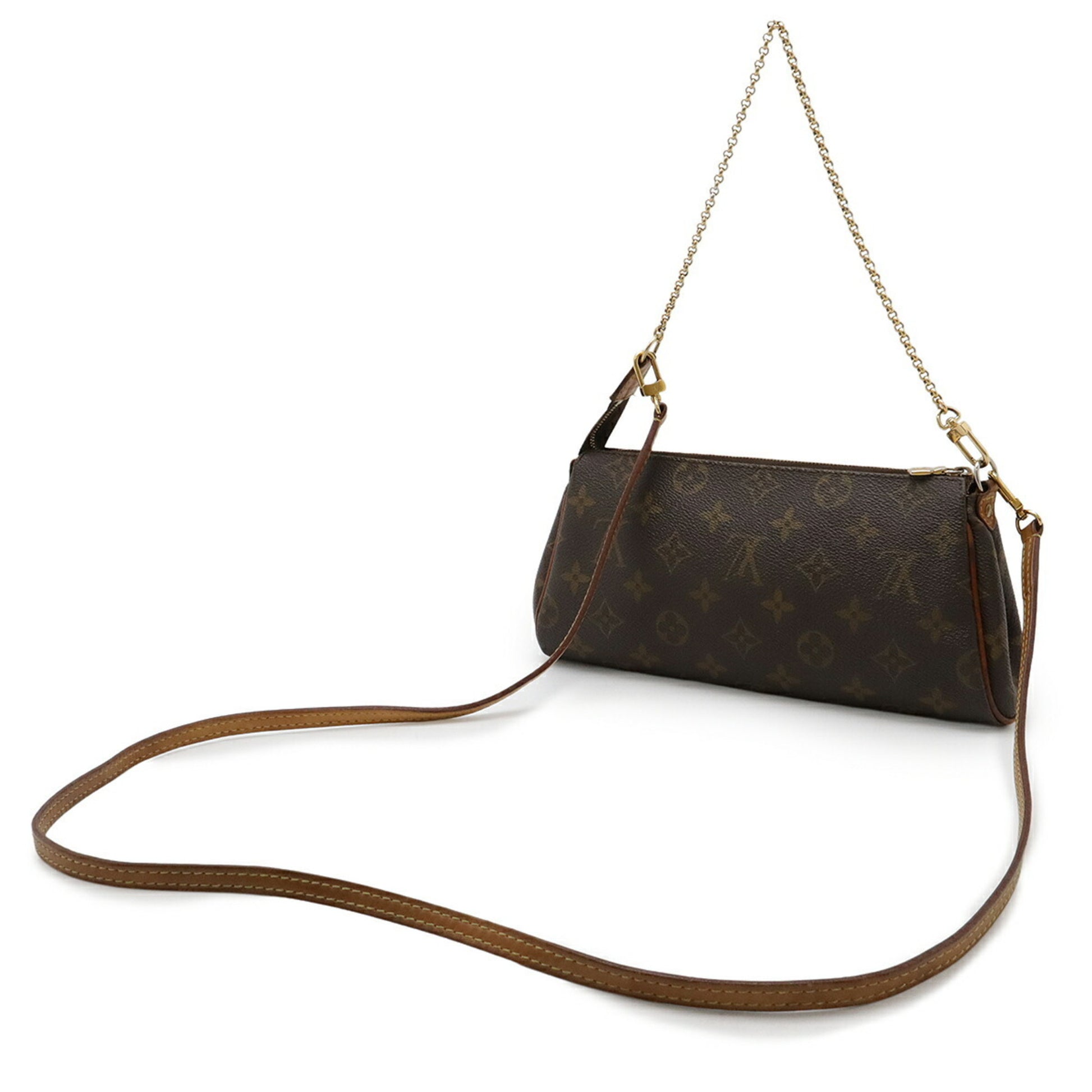 Louis Vuitton Eva, Brown, Canvas, shoulder