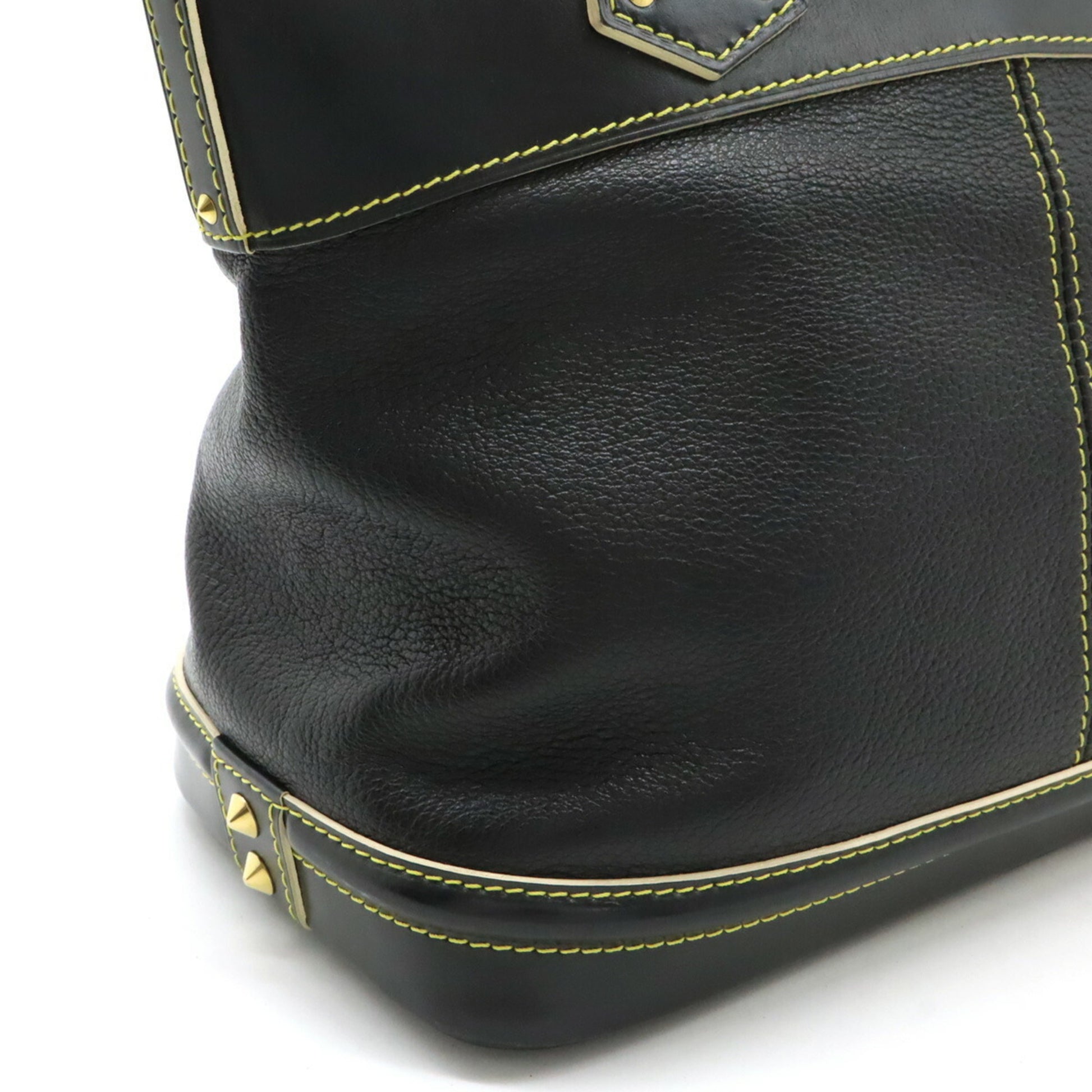 Louis Vuitton Lockit, Black, Leather, handbag