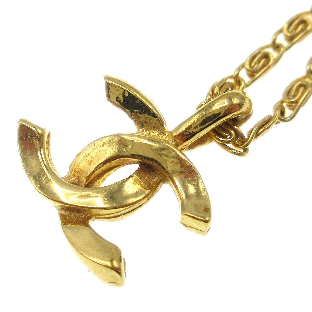 Chanel CC Pendant Metal, Gold, Gold Plated, Necklace