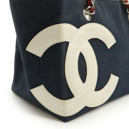 Chanel Numero 5, Navy, Canvas, tote
