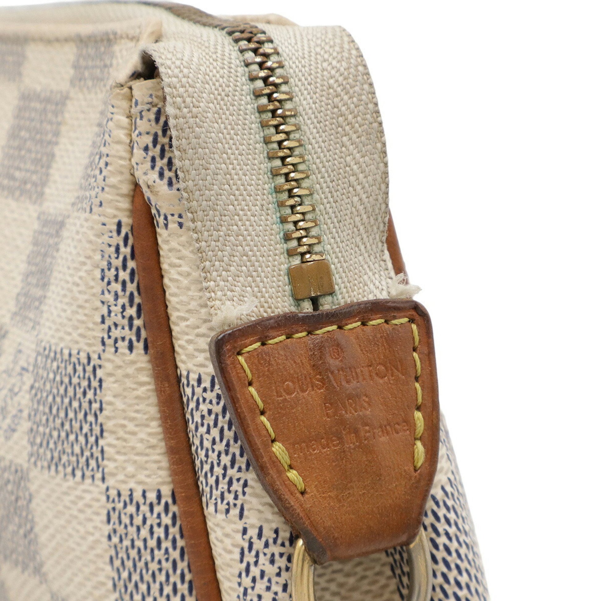 Louis Vuitton Eva, White, Canvas, shoulder