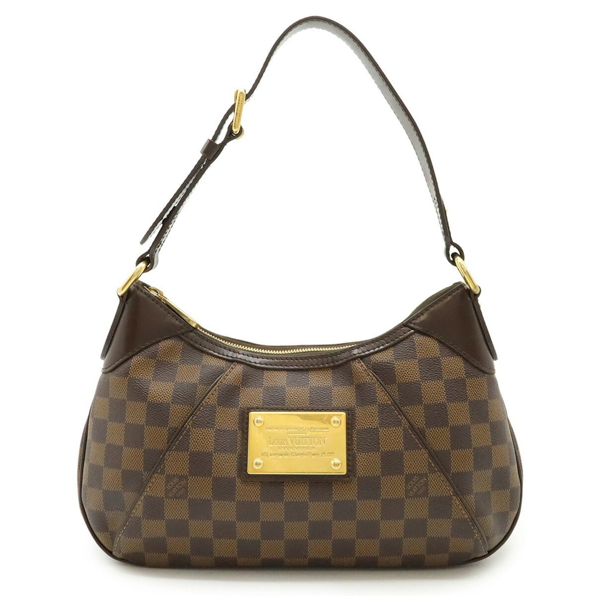 Louis Vuitton Thames, Brown, Canvas, shoulder