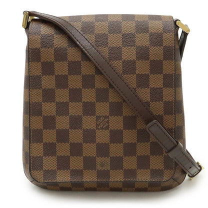Louis Vuitton Musette Salsa, Brown, Canvas, shoulder