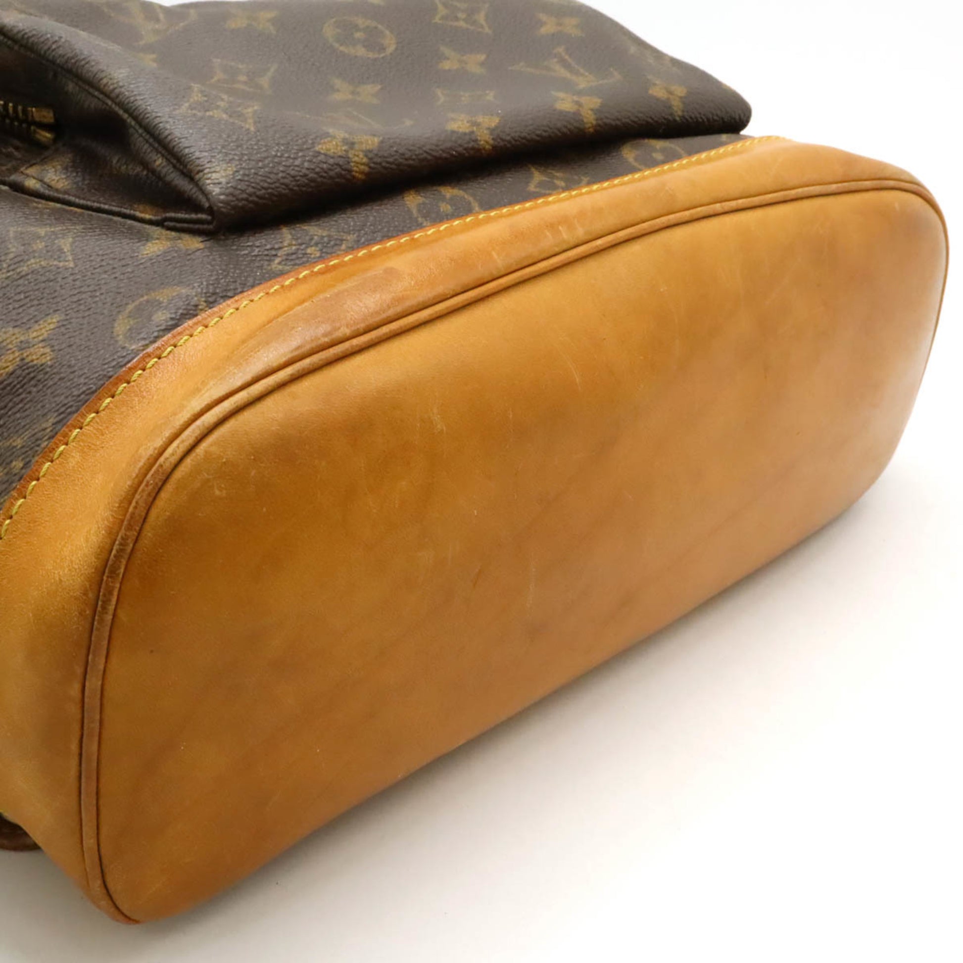 Louis Vuitton Montsouris GM, Brown, Canvas, backpack