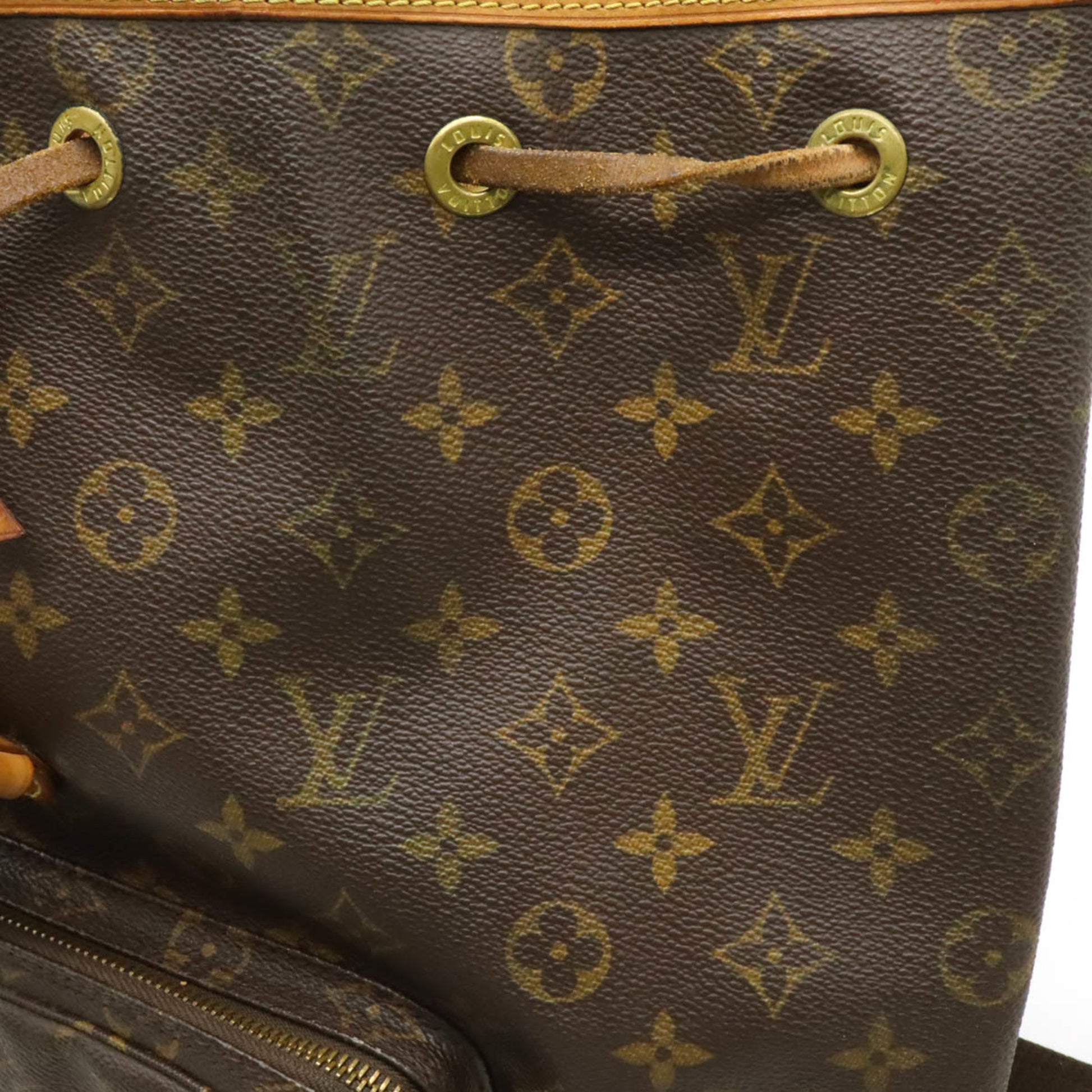 Louis Vuitton Montsouris GM, Brown, Canvas, backpack