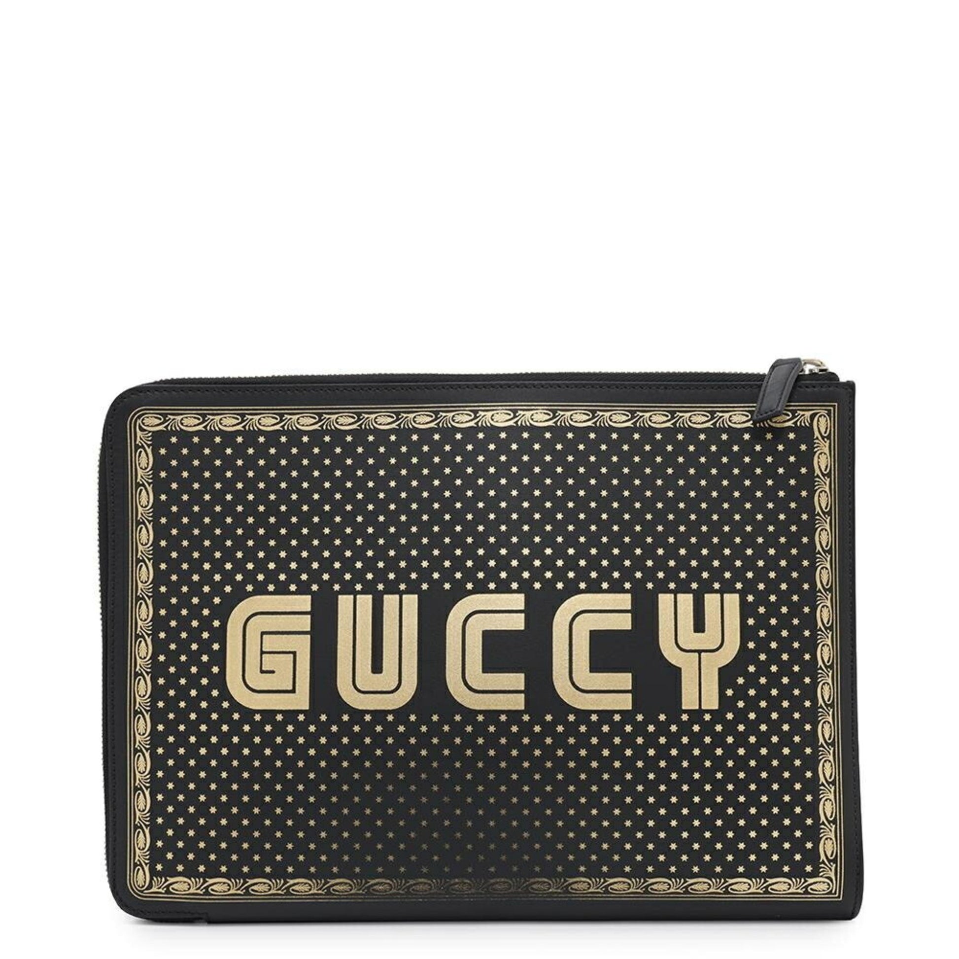 Gucci, Black, Leather, clutch