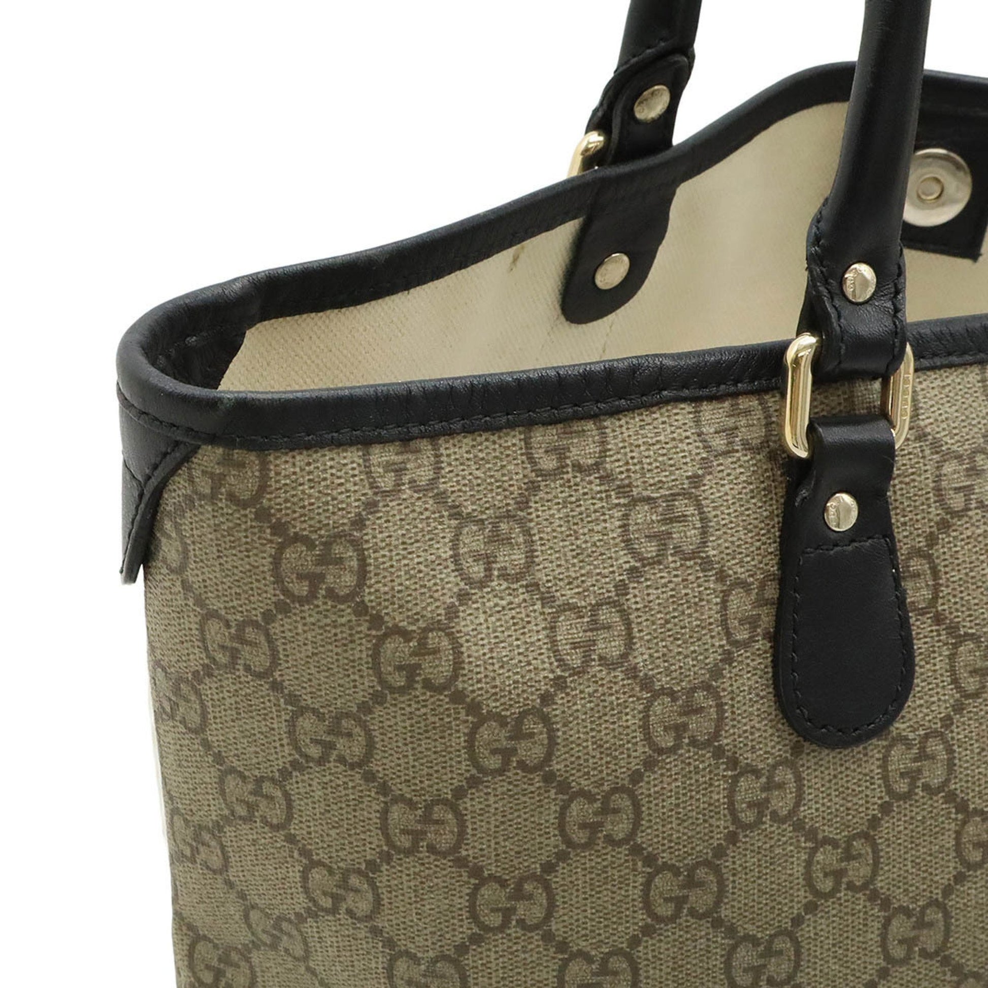 Gucci, Beige, Canvas, tote
