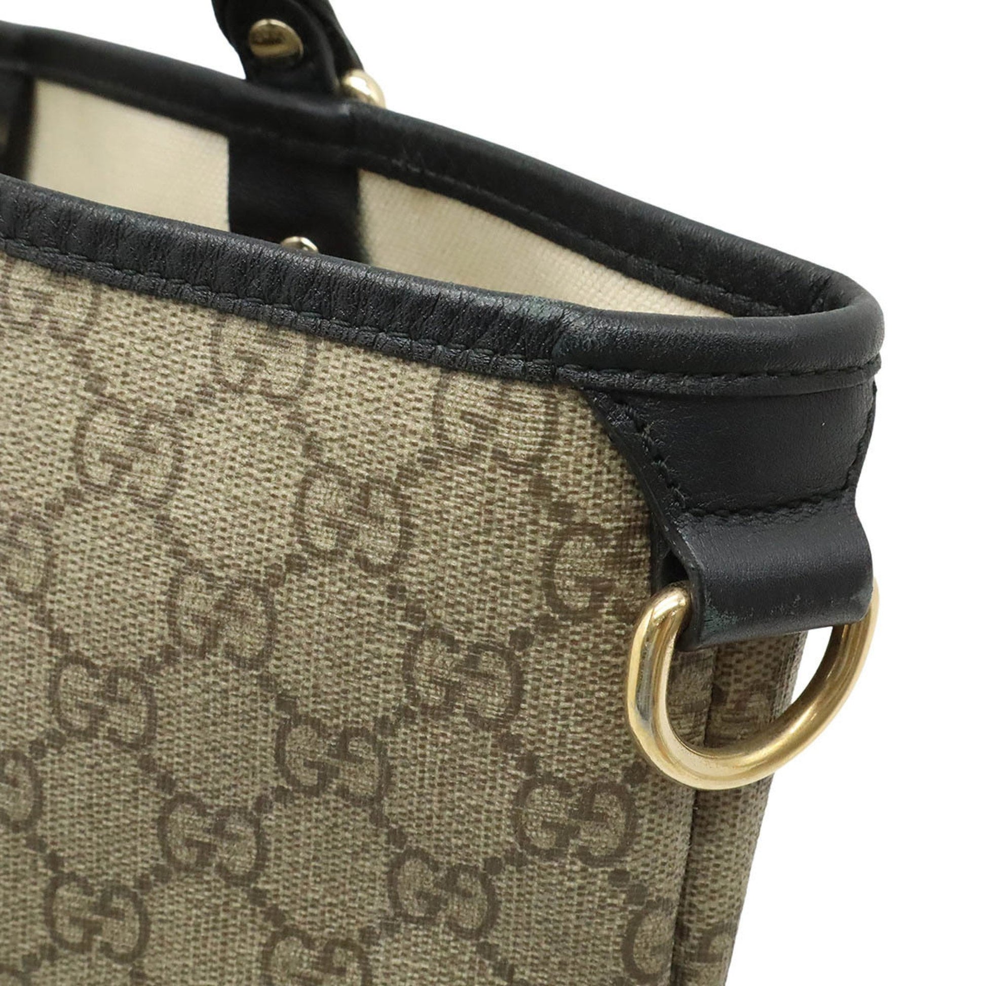 Gucci, Beige, Canvas, tote