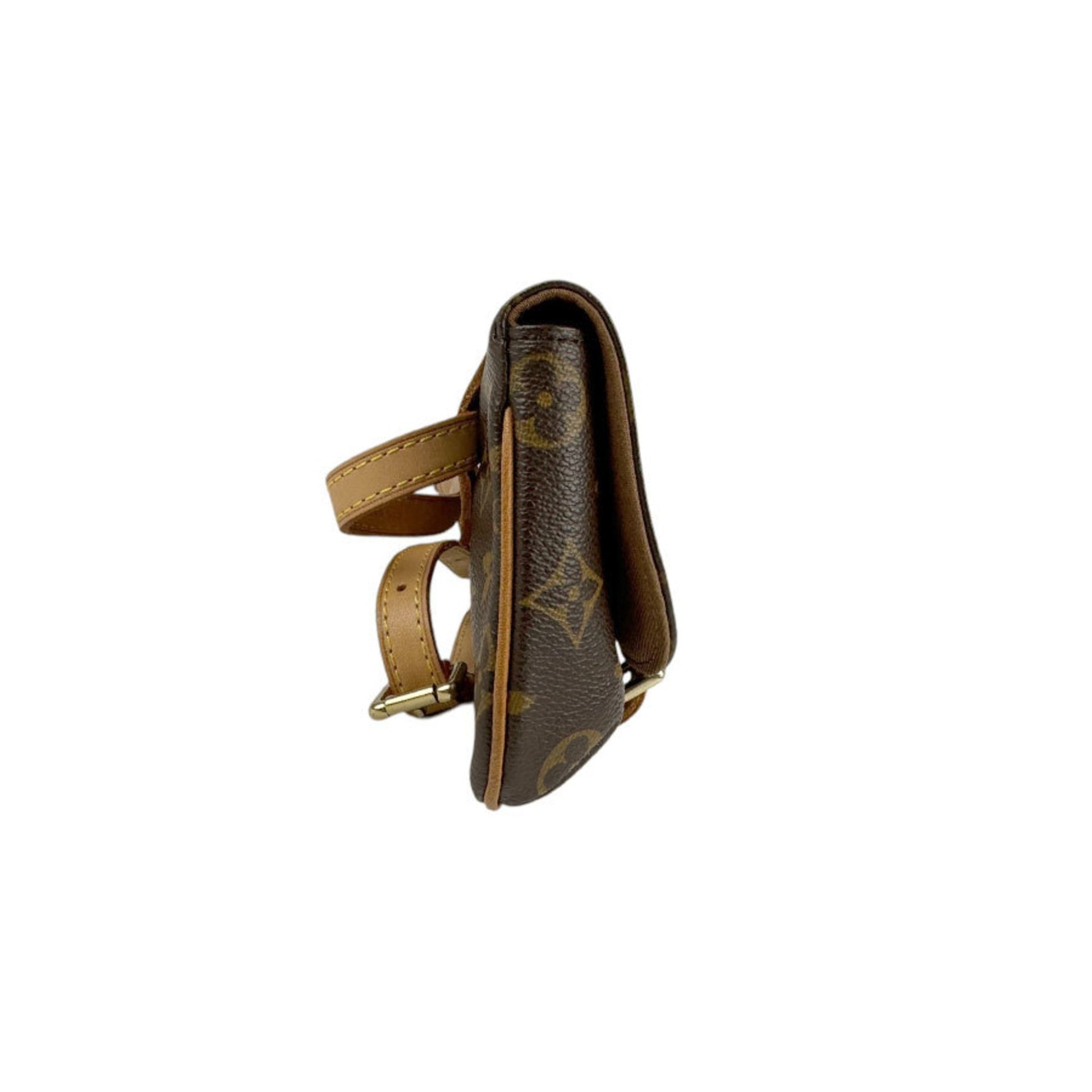 Louis Vuitton Marelle, Brown, Canvas, shoulder