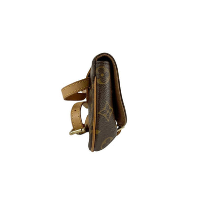 Louis Vuitton Marelle, Brown, Canvas, shoulder