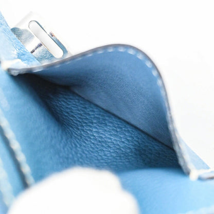 Hermès Dogon, Blue, Leather, wallet
