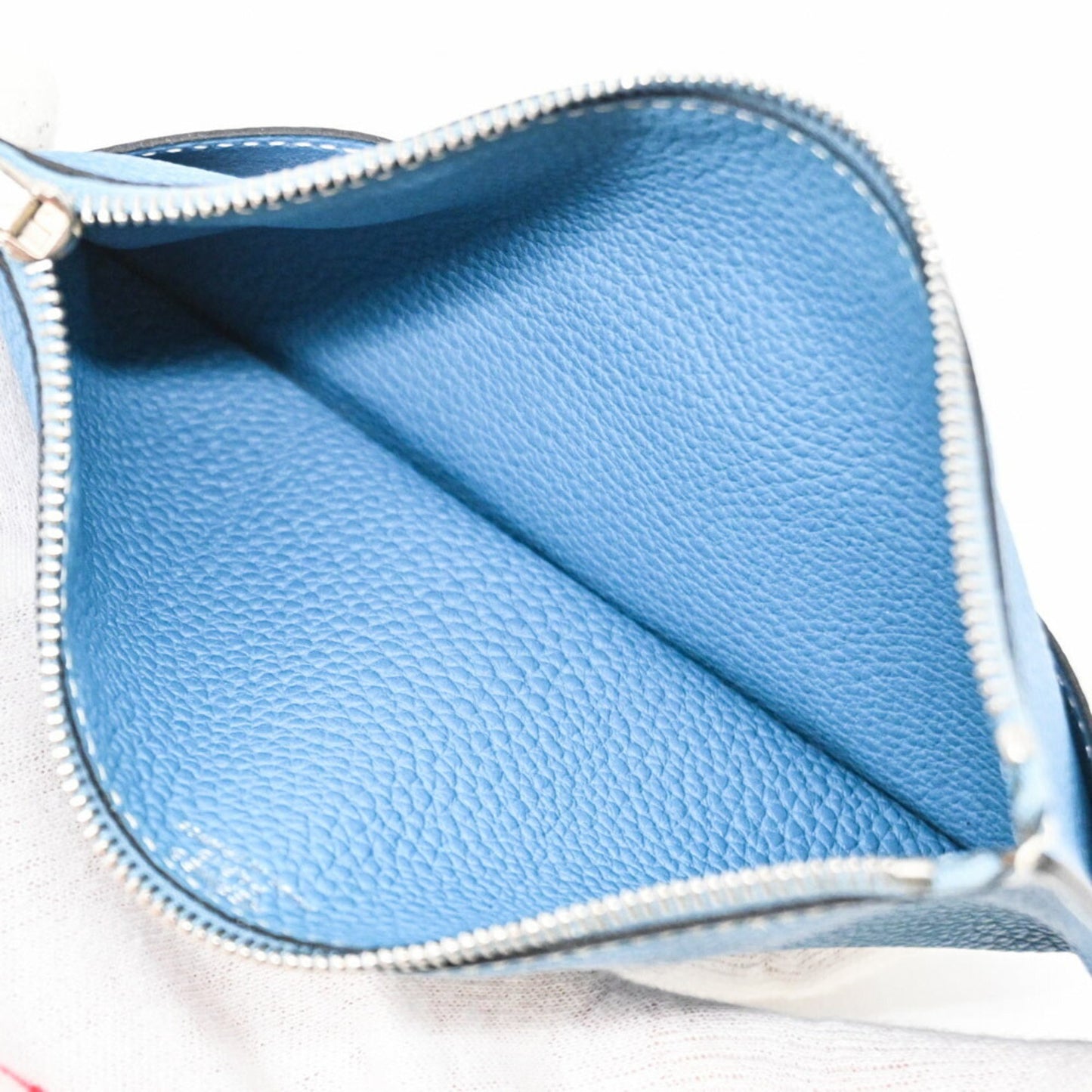 Hermès Dogon, Blue, Leather, wallet