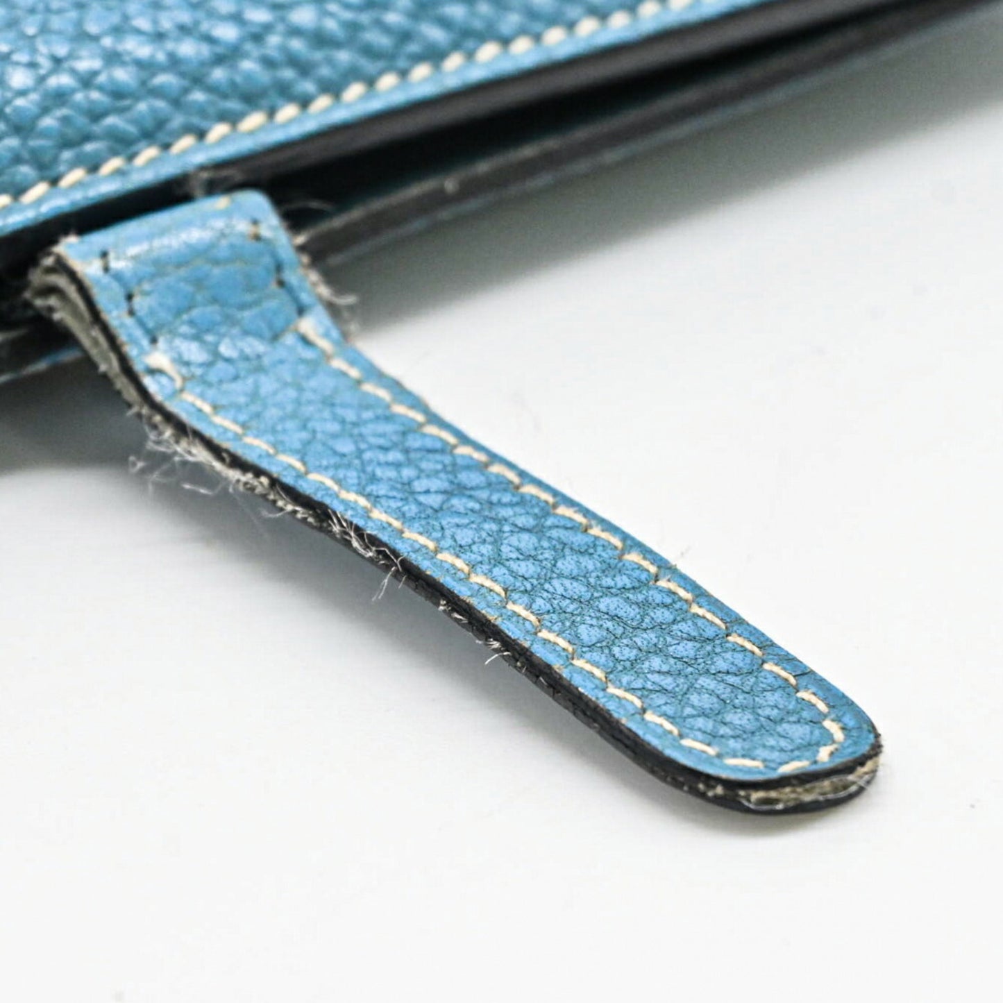 Hermès Dogon, Blue, Leather, wallet